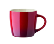 Keramische mok in verschillende kleuren met een degradé effect 300ml kleur rood