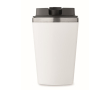 Dubbelwandige beker met keramische binnenlaag 350 ml kleur wit