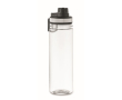 Transparante RPET-fles met deksel en draaggreep 750 ml kleur wit