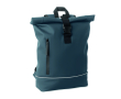 Rugzak met roll-top sluiting, reflecterend en waterdicht 15 inch kleur marineblauw