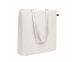 Fairtrade katoenen boodschappentas met inzet 180 g/m² kleur wit
