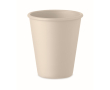Herbruikbaar glas 200ml gemaakt van maïs met enkele wand kleur beige