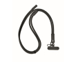 Mobiel lanyard met laad- en datakabel kleur zwart