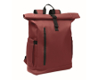Roll-top rugzak voor laptop met trolleyriem 15'' kleur bordeaux