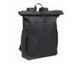 Roll-top rugzak voor laptop met trolleyriem 15'' kleur blauw
