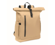 Roll-top rugzak voor laptop met trolleyriem 15'' kleur khaki