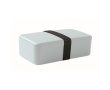 Plastic lunchbox met elastische sluitband 750 ml kleur lichtblauw