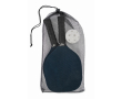 Pickleballset met 2 rackets en 1 bal in meshzak kleur marineblauw
