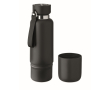 Isothermische fles met handvat en beker aan de onderkant 500 ml kleur zwart