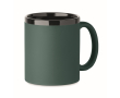 Keramische mok met soft-touch coating in kleuren 300 ml kleur donkergroen
