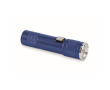 Uitschuifbare zaklamp van gerecycled aluminium, 3 lichtstanden en zoom kleur blauw
