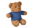 Pluchen beertje met T-shirt kleur blauw