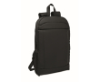 Laptoprugzak van RPET en PU met bagageriem 16'' kleur zwart
