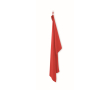 Sneldrogende microvezelhanddoek 70x120 cm kleur rood