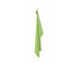 Sneldrogende microvezelhanddoek 70x120 cm kleur limoen groen