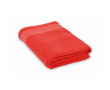 Badhanddoek van 100% katoenen badstof 380 g/m² 100x150 cm kleur rood