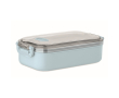 Lunchbox van kunststof met binnenkant van gerecycled roestvrij staal 750 ml kleur lichtblauw