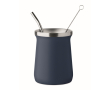 Roestvrijstalen beker speciaal voor yerba mate 240 ml kleur marineblauw