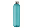 Lekvrije RPET-fles met veilige sluiting en inhoud van 1 L kleur doorzichtig blauw
