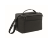 Koeltas van PU met gerecycled polyester met vak en schouderriem 5,5 L kleur zwart