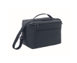 Koeltas van PU met gerecycled polyester met vak en schouderriem 5,5 L kleur blauw
