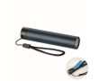 Oplaadbare zaklamp van gerecycled aluminium van 110 lumen kleur marineblauw