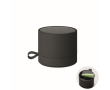 Compacte metalen draadloze speaker met rubberafwerking 3W kleur zwart