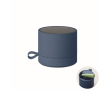 Compacte metalen draadloze speaker met rubberafwerking 3W kleur blauw