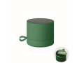 Compacte metalen draadloze speaker met rubberafwerking 3W kleur groen