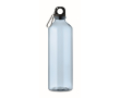 Transparant/translucent RPET-fles met karabijnhaak 750ml kleur doorzichtig lichtblauw