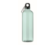 Transparant/translucent RPET-fles met karabijnhaak 750ml kleur mintgroen