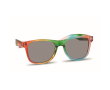 Veelkleurige regenboogzonnebril met UV400-bescherming kleur meerkleurig