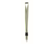 Reflecterende RPET-lanyard met veiligheidsluiting en breedte van 2,5 cm kleur neon geel