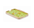 Houten voetbalspel met spelers en accessoires kleur hout