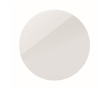 Ronde PVC-gelamineerde magneet voor full-colour bedrukking kleur wit
