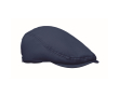 Baretstijl pet van katoen met metalen gesp 235 g/m² kleur blauw