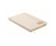 Notitieboek met RPET-polyester omslag en 192 pagina’s A5 kleur gebroken wit