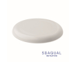 Frisbee van oceaanplastic van 21 cm voor bedrukking kleur wit