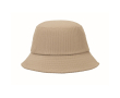 Ribfluwelen muts van 100% polyester voor borduren 220 g/m² kleur beige