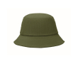 Ribfluwelen muts van 100% polyester voor borduren 220 g/m² kleur miliair groen
