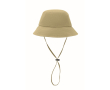 Opvouwbare vissershoed van waterdicht nylon UPF50+ kleur khaki