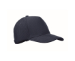 5-panel corduroy pet met verstelbare sluiting 220 g/m² kleur blauw