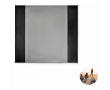 Lichte strandmat van polyester 200x210cm kleur zwart