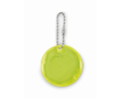 Ronde reflecterende PVC-sleutelhanger voor personalisatie kleur neon geel