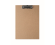 Lichtgewicht kartonnen klembord met metalen clip A4 kleur beige