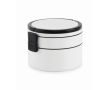 Ronde lunchbox met twee lagen van 250/700 ml en handgrepen kleur wit