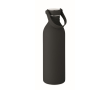 Roestvrijstalen fles met rubberafwerking 500ml kleur zwart
