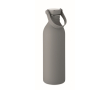 Roestvrijstalen fles met rubberafwerking 500ml kleur donkergrijs