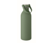 Roestvrijstalen fles met rubberafwerking 500ml kleur donkergroen