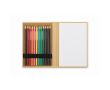 Kindertekenset met kraftpapier en 12 kleurpotloden kleur beige